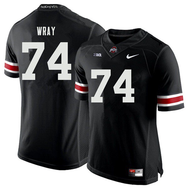 Ohio State Buckeyes #74 Max Wray Men NCAA Jersey Black OSU35371